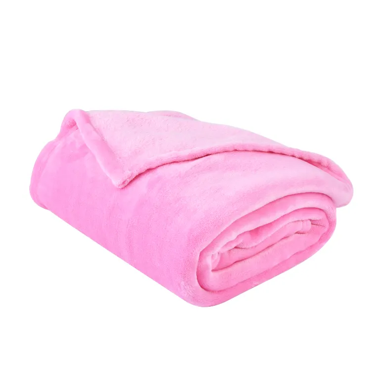Caliente Super suave rosa enfermeras reversible felpa franela polar manta invierno pesado suave cálido franela manta personalizada
