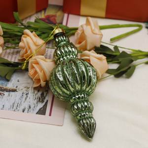 Colgante de Vidrio Navideño Hecho a Mano con Efecto de Plata Rota, Colores y Formas Personalizables, Decoración para Árbol de Navidad - Product Image 3