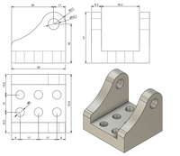 Pièces d'assemblage de haute qualité, support de montage personnalisé en aluminium CNC pour actionneurs linéaires électriques à courant continu