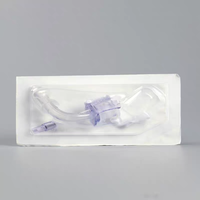 Tube d'intubation trachéale vétérinaire flexible, canule de trachéotomie animale avec obturateur