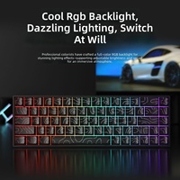 Keyboard Mekanik Esports 61-tombol, Tombol PBT dengan Cetakan Samping, Dapat Ditukar Saat Panas, Pencahayaan RGB, Berkabel, Tea Switch, Portabel, Untuk Gaming