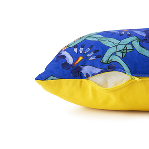 Coussin décoratif en coton Excelsa Trinacria 50x40 cm, motif méditerranéen, rectangulaire, lavable - Product Image 4