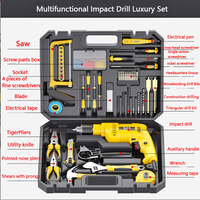 Ensemble de perceuse à percussion pour usage domestique, kit de réparation multifonctionnel, outils électriques