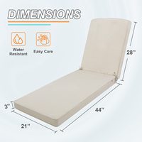 Nouveautés Coussins de siège de patio en mousse carrée résistante à l'eau à la mode Coussin d'extérieur Ensemble de coussin de chaise de salon