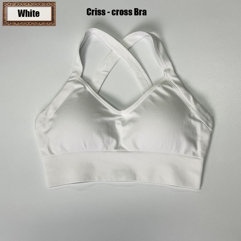 Criss - cross Bra-White