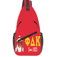 Nueva Bolsa de Mensajero Unisex Personalizada con Diseño de Alfabeto Griego de la Hermandad NSPDK, Bolsa de Pecho para Viajes al Aire Libre