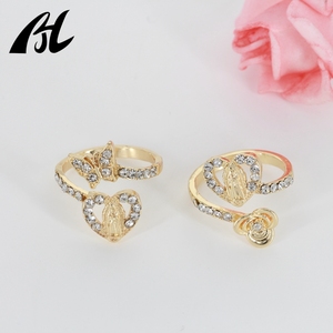 Date Rosa Virgencita Bague En Forme <span class=keywords><strong>De</strong></span> Coeur 3 Tons Fine Qualité Or À <span class=keywords><strong>La</strong></span> Mode Vierge <span class=keywords><strong>de</strong></span> <span class=keywords><strong>Guadalupe</strong></span> Bijoux <span class=keywords><strong>De</strong></span> Fiançailles - Product Image 5