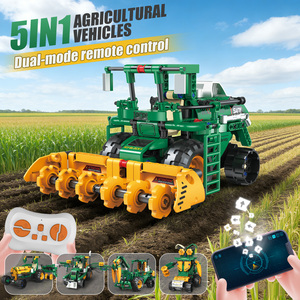 5-in-1 MOC Farmer's Car Programming Remote Control ABS Plastic Robot Assembly DIY Toy <strong>Model</strong> <strong>Building</strong> Block Set Holiday Gift - Product Image 2