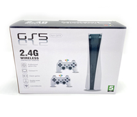 Nouvelle Console de Jeu Vidéo GS5-818A 2024, Joueur Rétro avec Manette Double Sans Fil 2.4 et 818 Jeux en 1