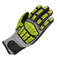 Guantes de Trabajo de Seguridad NMSHIELD ANSI A6 Resistentes a Cortes y Impactos con Protección TPR