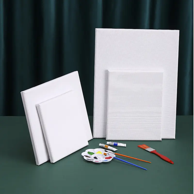 لوحة فنية احترافية 10 في 20 × 25 سم لوحة قماشية ممتدة فارغة من الأكريليك قماش بحجم مخصص لوحات قماشية للرسم