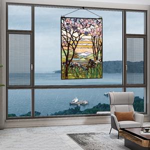 Panel de Vidrio Tiffany Hecho a Mano en China con Diseño de Árbol Otoñal, 5mm de Grosor, para Ventana, Puerta o Pared, Decoración con Doble Acristalamiento - Product Image 2