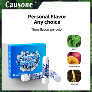 Inhalateur nasal 3-en-1 aux huiles essentielles infusées à la menthe pour le soulagement du stress, rafraîchissant et prévenant la somnolence - Product Image 6