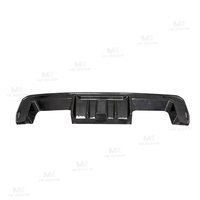 Diffuseur arrière en fibre de carbone sèche style R44 avec éclairage LED pour BMW M3 G80 G81 M4 G82 G83 2020+ - Lame de pare-chocs arrière