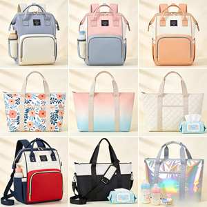 Borsa per Mamma/Gravidanza in Tessuto Oxford Impermeabile, Grande Capacità, Multifunzionale, per Tutte le Stagioni, con Motivo Floreale e Fodera in Poliestere - Product Image 3