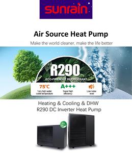 R290 6KW 8KW 12KW 18KW WIFI Smart Control Heating Cooling Hot Water Air Source Heat Pump Heat Pump Water <b>Heater</b> Heating Pump - Product Image 2