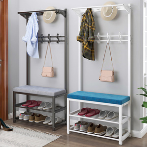 Tabouret à chaussures, <span class=keywords><strong>porte</strong></span>-<span class=keywords><strong>manteau</strong></span>, armoire de rangement simple intégrée à la <span class=keywords><strong>porte</strong></span> - Product Image 2