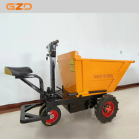 Pneu tout-terrain 4 roues camion à benne basculante chariots électriques à trois roues Mini Dumper