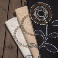 Kain Bordir Bunga Poliester Berkualitas Tinggi, Renda Vintage 3D Motif Bunga untuk Rok, Gaun, Tas, dan Sepatu Wanita Musim Gugur dan Musim Dingin