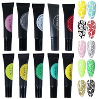 BQAN — Gel d'estampillage OEM, étiquette privée, coloré, scintillant, 12 couleurs, pour les plaques d'estampage, pour Nail Art, 8ml