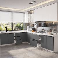 Lemari Dapur Manila Luxury Villa Anti Api Berbahan Aluminium Honeycomb Tebal 18mm Ramah Lingkungan Tahan Air Desain Modern Elegan