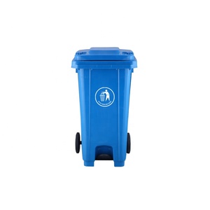 Plastic Waste Bin Plastic Plastic Trash Can 240 Liter Plastic Foot Pedal Large American Biohazard Dustbin Rubbish Recycling Trash Garbage Waste Bin Trash Can