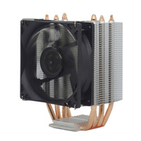 Pendingin CPU sunyi, PC RGB 4 Pin RGB cocok untuk Intel LGA 1200 1150 1366 untuk AMD AM3 kipas pendingin Heatsink