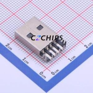 917-P81A202ED60200 USB Connector Through hole Component (THT) Connector Type-A USB 2.0 Male Sink Board - Product Image 2