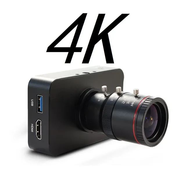 4K 30fps Camera 1080P 60fps 1080i Live Webcam USB Camera Recording 4K@30fps Industry C/CS-Mount Camera with 4-12mm Lens