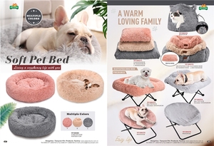 Lit pour <span class=keywords><strong>chien</strong></span> en tissu super doux et <span class=keywords><strong>anti</strong></span>-anxiété, lit rond confortable en fausse fourrure, <span class=keywords><strong>coussin</strong></span> lavable de luxe pour animaux de compagnie - Product Image 6