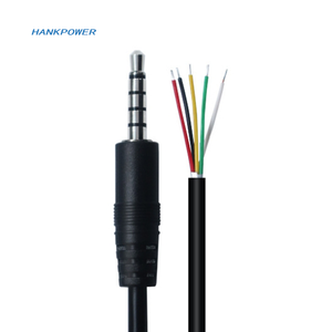 Câble stéréo 1m AUX 5 pôles 3.5mm mâle femelle 5 fils étain sur la queue lecteur de voiture casque d'ordinateur câble audio Tv - Product Image 1