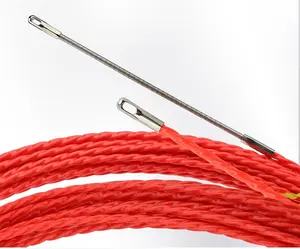 3.5mm 4mm 5m 15m 20m 30m red orange color electrical fish tape wire pulling tools rope puller electrical metal cable puller