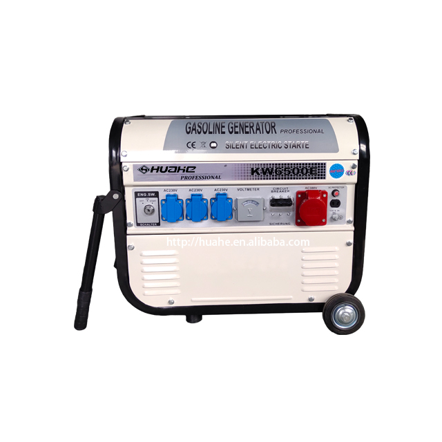 Electric Power Key Start 2KW Portable Three Phase 4 Stroke Engine Gasoline Generator