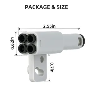 Adaptador 4 en 1 de PTFE para Impresora 3D, Conector AMS para Expansión de Tubo de Material, 4 Módulos de Alimentación para <span class=keywords><strong>Bambulab</strong></span> <span class=keywords><strong>X1</strong></span>/P1 X1C P1S P1P - Product Image 6