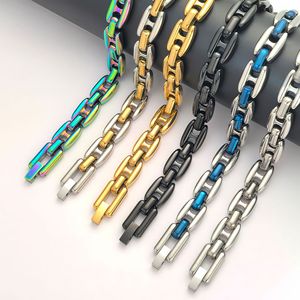 Bracelet à maillons épais en acier inoxydable plaqué or 18 carats pour femme, bijou de mode de luxe, cadeau idéal - Product Image 1
