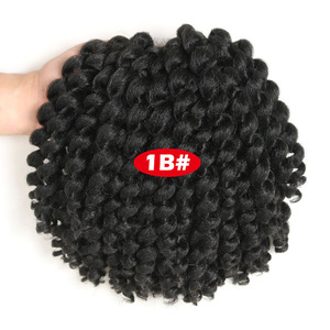 Nhà Máy Giá Tổng Hợp Tóc Twist Bím Tóc Marley Afro Thư Bị Trả Lại Xoắn Mô Hình Thay Đổi Thất Thường Wand Curl Crochet Bện - Product Image 4
