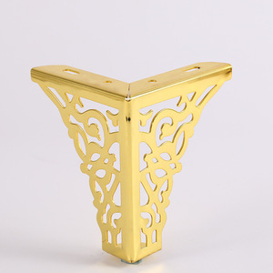 Yellow Hollow-Patterned Iron Sofa Feet with Modern Simple Design Durable Furniture Entrance <b>Padding</b> - Product Image 5