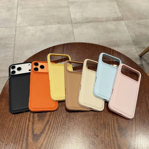 Semplice e adatto per IPhone16/17pro custodia per telefono cellulare 15 grande foro sporgente custodia in pelle <span class=keywords><strong>14</strong></span> <span class=keywords><strong>Apple</strong></span> 13 12/11 di protezione - Product Image 2