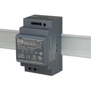 60W Ultra Slim paso forma carril DIN HDR-60 Meanwell de alimentación de conmutación