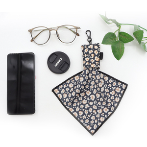 Microfiber Portable <strong>Small</strong> Gift Customized Logo Pattern Sublimation Printing Advertising Promotion Keychain Eyewear <strong>Cloth</strong>