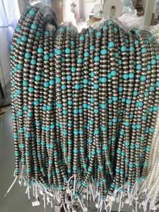 שיק את טורקיז & קטן navajo פנינה חרוזים כבל חלום - Product Image 2