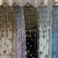 Abaya de Dubaï faite à la main, perlée, brodée de fleurs, style bohème, pour femmes musulmanes, nouvelle collection 2026, robe kaftan modeste pour l'Aïd et le Ramadan