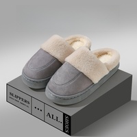 Nouvelle technologie en daim bout fermé intérieur/extérieur éraflure pour pantoufles chaussures de maison à la mode amorti avec prix d'usine