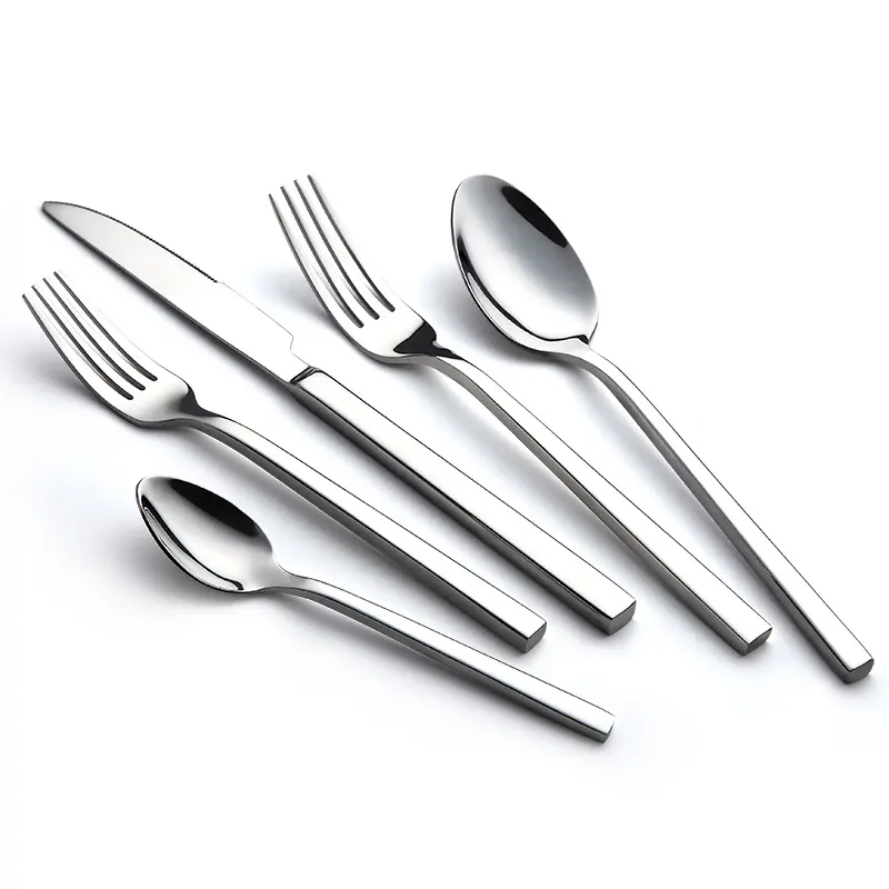Best Selling Restaurant Hotel Wedding Custom Cutlery Set Kitchen Stainless Steel Silver Plated Flatware
