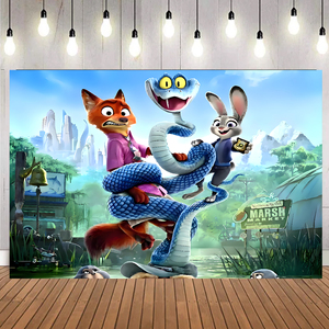 Telón <span class=keywords><strong>de</strong></span> Fondo <span class=keywords><strong>de</strong></span> Zootopia 2, Tapiz, Pancarta, Artículos <span class=keywords><strong>para</strong></span> Fiestas <span class=keywords><strong>de</strong></span> <span class=keywords><strong>Cumpleaños</strong></span>, Fondo, Póster, Accesorios <span class=keywords><strong>para</strong></span> Fotos, Decoraciones - Product Image 1