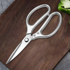 <b>Kitchen</b> <b>Scissors</b> Stainless Steel Straight Head Multi Purpose For Meat Vegetables Chicken Bone Cutting Home Use - Product Image 2