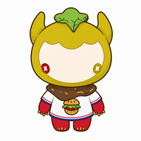 Vêtements personnalisés pour poupées mascottes en peluche : T-shirt à motif hamburger et écharpe en forme de nourriture pour habiller les jouets en peluche de dessins animés