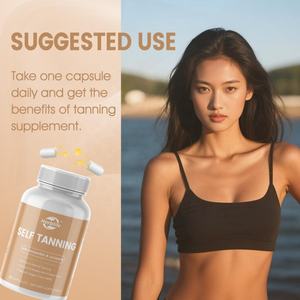 Suplementos para Bronceado de la Piel OEM ODM, Cápsulas de Bronceado sin Sol con Astaxantina y Licopeno, Gran Venta - Product Image 5