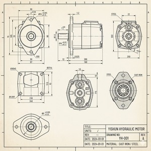 Bomba de pistón de alta presión serie PV PV23 PV28 PV32 PV40 PV46 PV63 PV76 PV80 PV92 PV100 PV140 PV180 PV270 PV028R1K1T1NMMC - Product Image 3