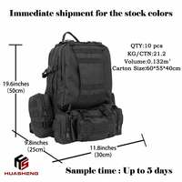 Vente de 50l mochilas tactical de gran capacidad molle mochilas de campamento de senderismo camuflado al aire libre cu
